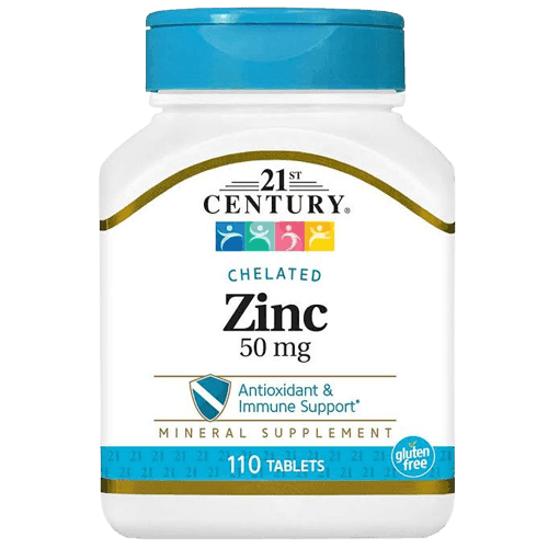 21st Century Chelated Zinc 50mg, 110 Tablets - Silverline Pharmacy Surulere, Lagos