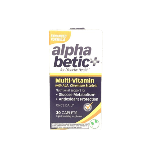 Alphabetic+ Multi-Vitamin for Diabetic Health, 30 Caplets - Silverline Pharmacy Surulere, Lagos