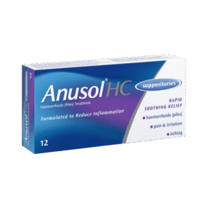 Anusol HC Suppositories, Pack of 12 - Silverline Pharmacy Surulere, Lagos