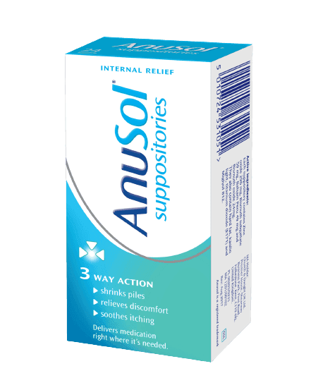 Anusol Suppositories, Pack of 24 - Silverline Pharmacy Surulere, Lagos