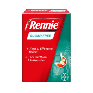 Bayer Rennie Sugar Free Tablets, Pack of 24 - Silverline Pharmacy Surulere, Lagos