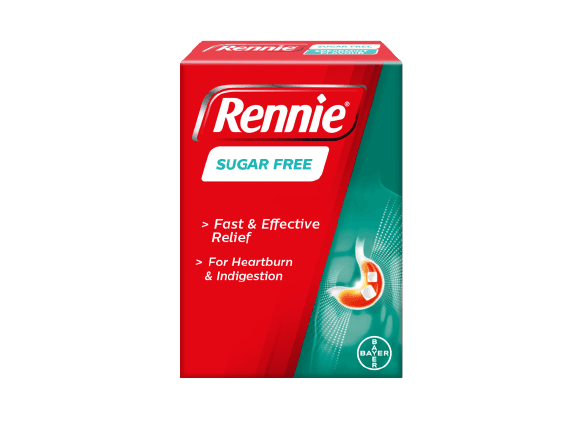 Bayer Rennie Sugar Free Tablets, Pack of 24 - Silverline Pharmacy Surulere, Lagos