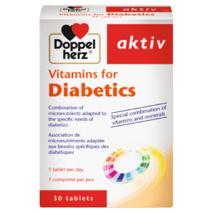 Doppelherz aktiv Vitamins for Diabetics, 30 Tablets - Silverline Pharmacy Surulere, Lagos