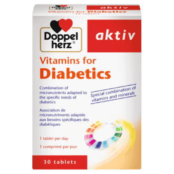 Doppelherz aktiv Vitamins for Diabetics, 30 Tablets - Silverline Pharmacy Surulere, Lagos