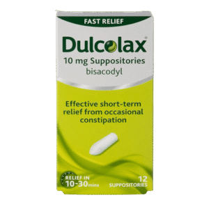 Dulcolax 10mg Bisacodyl Suppositories, Pack of 12 - Silverline Pharmacy Surulere, Lagos