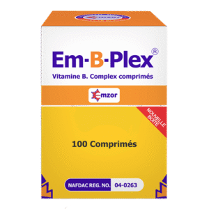 Emzor Em-B-Plex Vitamin B Complex, 100 Tablets - Silverline Pharmacy Surulere, Lagos