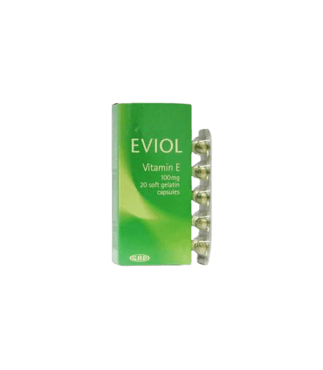 Eviol Vitamin E 100mg, 20 Softgel Capsules - Silverline Pharmacy Surulere, Lagos