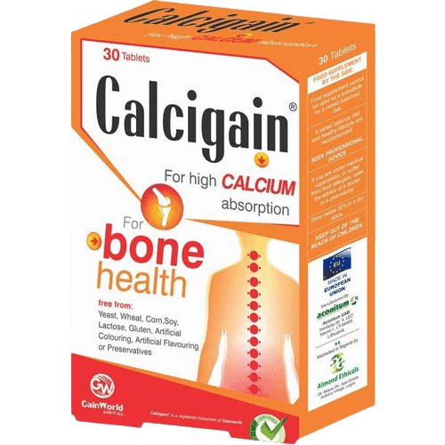 GainWorld Calcigain For Bone Health, 30 Tablets - Silverline Pharmacy Surulere, Lagos