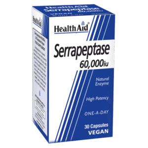 HealthAid Serrapeptase 60,000iu Natural Enzyme, 30 Capsules - Silverline Pharmacy Surulere, Lagos
