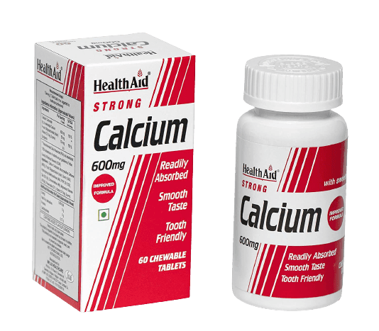 HealthAid Strong Calcium 600mg, 60 Tablets - Silverline Pharmacy Surulere, Lagos