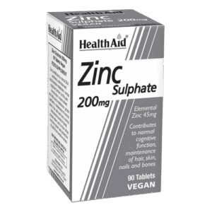 HealthAid Zinc Sulphate 200mg, 90 Tablets - Silverline Pharmacy Surulere, Lagos