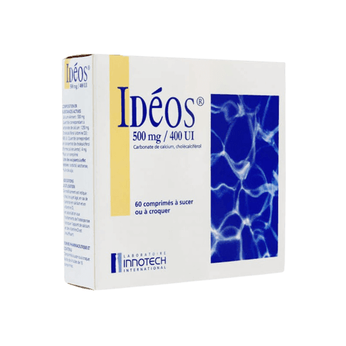 Ideos 500mg 400 IU, 30 Chewable Tablets - Silverline Pharmacy Surulere, Lagos