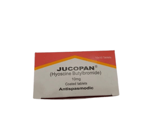 Jucopan 10mg Hyoscine Butylbromide, 10 x 10 Tablets - Silverline Pharmacy Surulere, Lagos