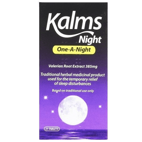 Kalms Night Valerian Root Extract 385mg, 21 Tablets - Silverline Pharmacy Surulere, Lagos