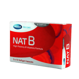 Mega Nat B High Potency B Vitamin, 3 x 10 Softgels - Silverline Pharmacy Surulere, Lagos