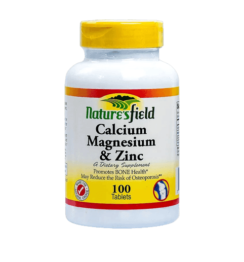 Nature’s Field Calcium Magnesium & Zinc, 100 Tablets - Silverline Pharmacy Surulere, Lagos