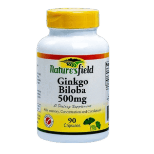 Nature's Field Ginkgo Biloba 500mg, 90 Capsules - Silverline Pharmacy Surulere, Lagos
