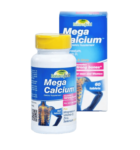 Nature’s Field Mega Calcium, 60 Tablets - Silverline Pharmacy Surulere, Lagos