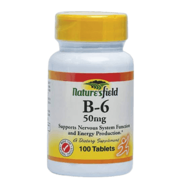 Nature's Field Vitamin B-6 50mg, 100 Tablets - Silverline Pharmacy Surulere, Lagos