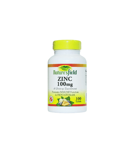 Nature’s Field Zinc 100mg, 100 Tablets - Silverline Pharmacy Surulere, Lagos