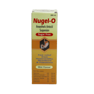 Nugel-O Anaesthetic Antacid Suspension (Mint Flavour), 200ml - Silverline Pharmacy Surulere, Lagos