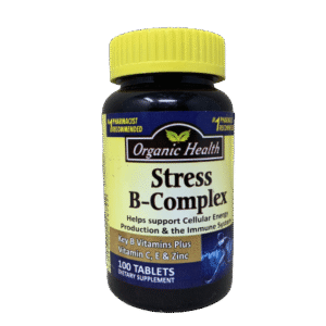 Organic Health Stress Vitamin B-Complex, 100 Tablets - Silverline Pharmacy Surulere, Lagos
