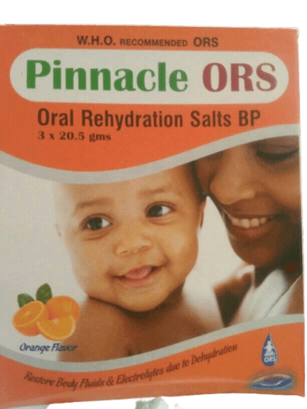 Pinnacle ORS 20.5g (Orange Flavour), 3 Sachets - Silverline Pharmacy Surulere, Lagos