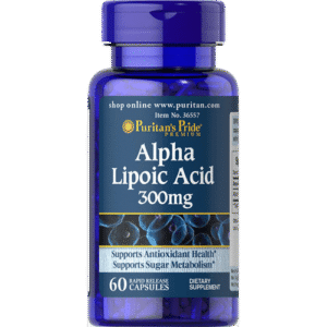 Puritan's Pride Alpha Lipoic Acid 300mg, 60 Capsules - Silverline Pharmacy Surulere, Lagos