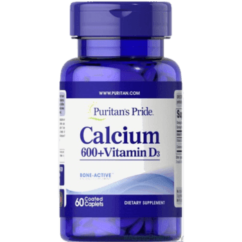 Puritan's Pride Calcium 600mg + Vitamin D3, 60 Softgels - Silverline Pharmacy Surulere, Lagos