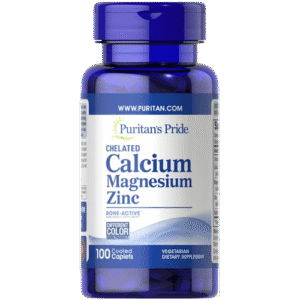 Puritan's Pride Chelated Calcium Magnesium Zinc, 100 Caplets - Silverline Pharmacy Surulere, Lagos