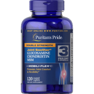 Puritans Pride Double Strength Joint Soother, 120 Caplets - Silverline Pharmacy Surulere, Lagos