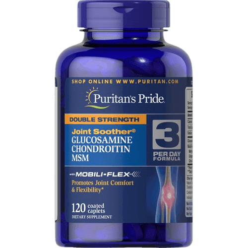 Puritans Pride Double Strength Joint Soother, 120 Caplets - Silverline Pharmacy Surulere, Lagos