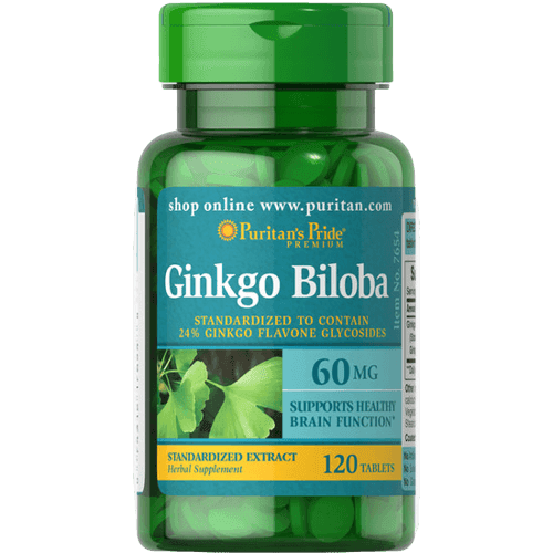 Puritan’s Pride Ginkgo Biloba 60mg, 120 Softgels - Silverline Pharmacy Surulere, Lagos