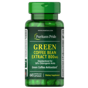Puritan's Pride Green Coffee Bean Extract 800mg, 60 Capsules - Silverline Pharmacy Surulere, Lagos