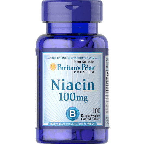 Puritan’s Pride Niacin 100mg, 100 Tablets - Silverline Pharmacy Surulere, Lagos