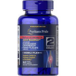 Puritans Pride Triple Strength Joint Soother, 80 Caplets - Silverline Pharmacy Surulere, Lagos