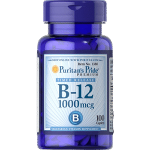 Puritan's Pride Vitamin B-12 1000mcg (Timed Release), 100 Caplets - Silverline Pharmacy Surulere, Lagos
