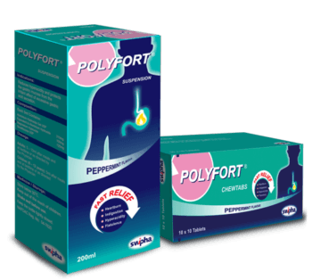 Swipha Polyfort Suspension (Peppermint Flavour), 200ml - Silverline Pharmacy Surulere, Lagos