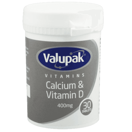 Valupak Calcium & Vitamin D 400mg, 30 Tablets - Silverline Pharmacy Surulere, Lagos