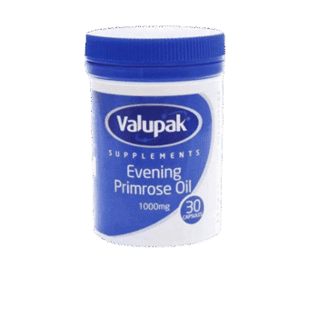 Valupak Evening Primrose Oil 1000mg, 30 Capsules - Silverline Pharmacy Surulere, Lagos