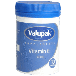 Valupak Vitamin E 400 IU, 30 Capsules - Silverline Pharmacy Surulere, Lagos