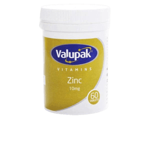 Valupak Zinc 10mg, 60 Tablets - Silverline Pharmacy Surulere, Lagos