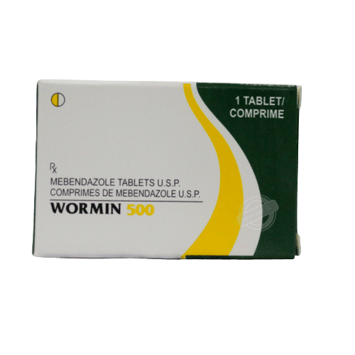 Wormin 500 Mebendazole Tablets, 1 Tablet - Silverline Pharmacy Surulere, Lagos
