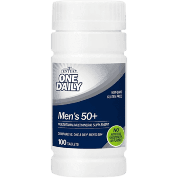 21st Century One Daily Men 50+ Multivitamin, 100 Tablets - Silverline Pharmacy Surulere, Lagos