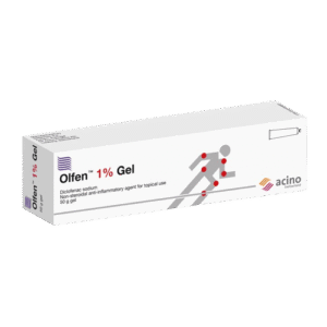 Acino Olfen 1% Gel Diclofenac Sodium, 50g - Silverline Pharmacy Surulere, Lagos