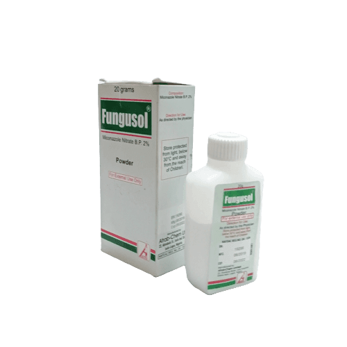 Afrab Fungusol Powder Micanzole Nitrate BP 2%, 20g - Silverline Pharmacy Surulere, Lagos