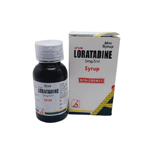 Afrab Loratadine Non-Drowsy Syrup, 60ml - Silverline Pharmacy Surulere, Lagos