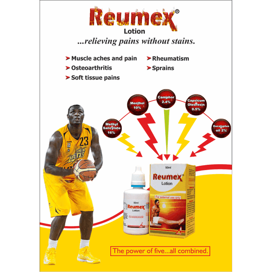 Afrab Reumex Lotion, 50ml - Silverline Pharmacy Surulere, Lagos