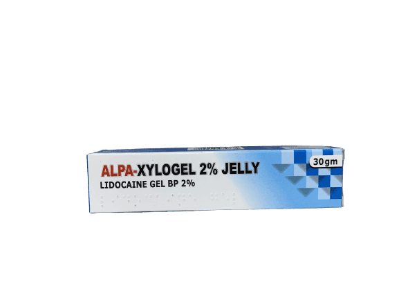 Alpha-Xylogel 2% Jelly Lidocaine Gel BP 2%, 30g - Silverline Pharmacy Surulere, Lagos