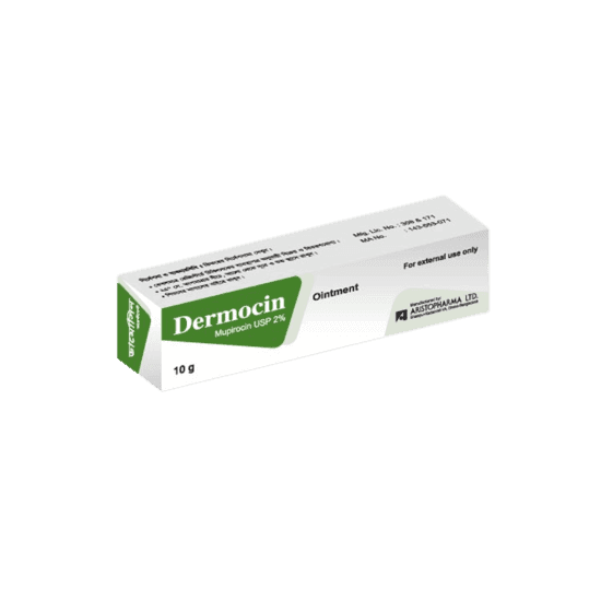 Aristopharma Dermocin Ointment Mupirocin USP 2%, 10g - Silverline Pharmacy Surulere, Lagos